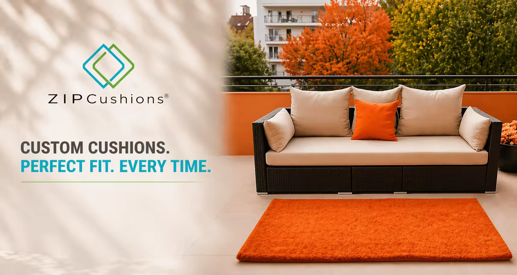 ZipCushions ecommerce campaign and brand creative